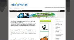 Desktop Screenshot of blog.ebosswatch.com